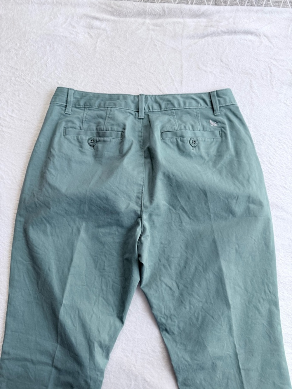 Eddie Bauer Legend Wash Curvy Straight Sage Green Chino Size 8 - Picture 5 of 7